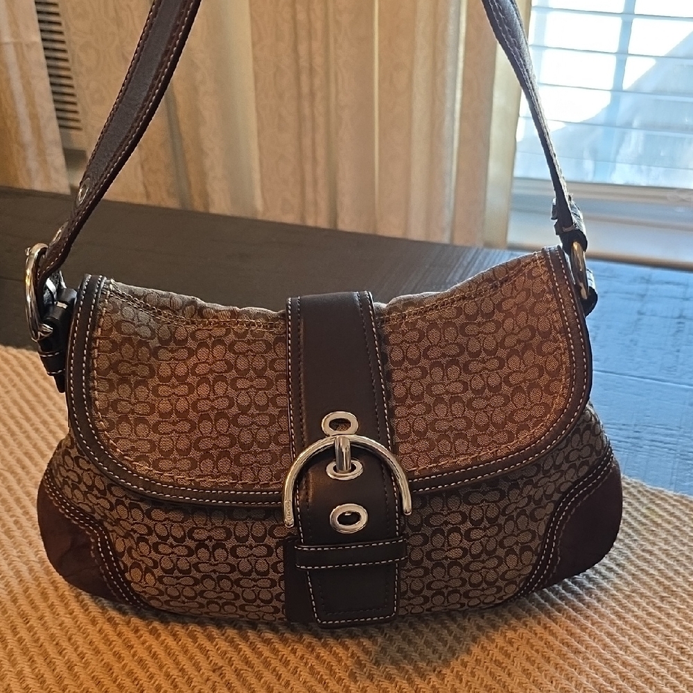 Coach Soho Micro C's Brown And Suede  2007